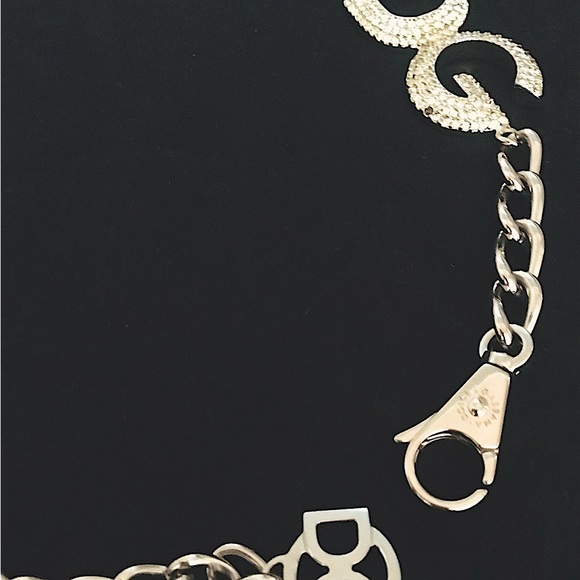 Dolce & Gabbana | Swarovski Crystal Chain Link Silver Belt Vintage (Authentic) - Picture 2 of 8